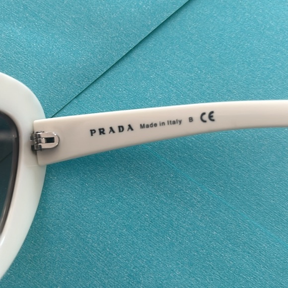 Prada White Studded Cat-Eye Sunglasses - Picture 5 of 5